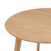 Temple &amp; Webster Natural Larsen Round Wooden Dining Table