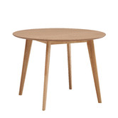 Temple &amp; Webster Natural Larsen Round Wooden Dining Table