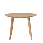 Temple &amp; Webster Natural Larsen Round Wooden Dining Table