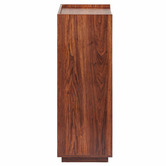 Temple &amp; Webster Walnut Rhet 5 Drawer Tallboy