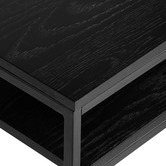 Temple &amp; Webster Black Boras 120cm Coffee Table with Shelf