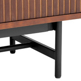 Temple &amp; Webster 200cm Walnut Gannon Retro Lowline TV Unit