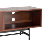 Temple &amp; Webster 200cm Walnut Gannon Retro Lowline TV Unit