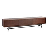 Temple &amp; Webster 200cm Walnut Gannon Retro Lowline TV Unit
