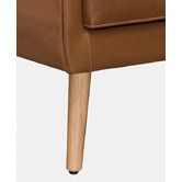 Temple &amp; Webster Jacob Faux Leather Wingback Armchair