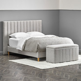 Temple &amp; Webster Oat White Charlotte Bed Base