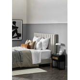 Temple &amp; Webster Oat White Charlotte Bed Base