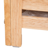 Temple &amp; Webster Grayson Rubberwood Laundry Hamper
