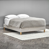 Temple &amp; Webster Oat White Charlotte Bed Base