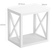 Temple &amp; Webster White Noosa Side Table