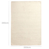 Temple &amp; Webster Ivory Capri Hand-Woven Wool Rug