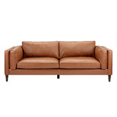 Temple &amp; Webster Faux Leather Tan Fabric Swatch