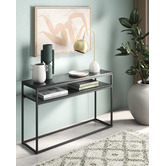 Temple &amp; Webster Boras Console Table with Shelf