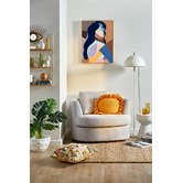 Temple &amp; Webster Killian Oversized Swivel Armchair