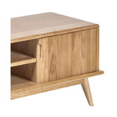 Temple &amp; Webster 140cm Oscar Solid Oak TV Unit