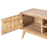 Temple &amp; Webster 140cm Oscar Solid Oak TV Unit