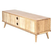 Temple &amp; Webster 140cm Oscar Solid Oak TV Unit