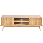 Temple &amp; Webster 140cm Oscar Solid Oak TV Unit