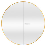 Temple &amp; Webster Tate Round Metal Framed Wall Mirror