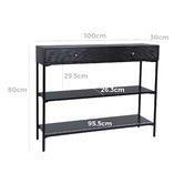 Temple &amp; Webster Black Immy Console Table