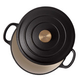 Temple &amp; Webster 4.3L Round Cast Iron Dutch Oven