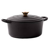 Temple &amp; Webster 4.3L Round Cast Iron Dutch Oven