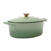 Temple &amp; Webster 5.5L Oval Cast Iron Dutch Oven