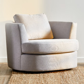 Temple &amp; Webster Killian Oversized Swivel Armchair