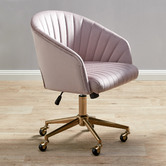 Temple &amp; Webster 140cm Carnegie Modern Office Desk &amp; Gatsby Chair Set