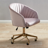 Temple &amp; Webster Gatsby Velvet Home Office Chair