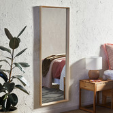 Temple &amp; Webster Blonde Block Full Length Mirror