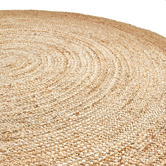 Temple &amp; Webster Natural Alba Hand-Woven Jute Round Rug