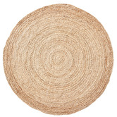 Temple &amp; Webster Natural Alba Hand-Woven Jute Round Rug