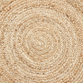 Temple &amp; Webster Natural Alba Hand-Woven Jute Round Rug