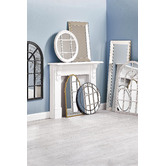 Temple &amp; Webster Black Hamptons Arched Wooden Mirror