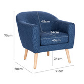 Temple &amp; Webster Eddy Upholstered Armchair