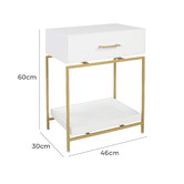 Temple &amp; Webster Kylie Bedside Table
