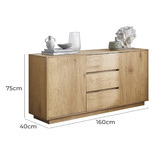 Temple &amp; Webster Natural Rhet Sideboard Buffet
