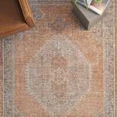 Temple &amp; Webster Rumania Vintage-Style Stonewashed Look Power-Loomed Rug