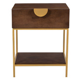 Temple &amp; Webster Priya Mango Wood Bedside Table