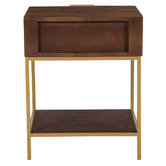 Temple &amp; Webster Priya Mango Wood Bedside Table