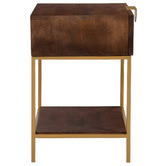 Temple &amp; Webster Priya Mango Wood Bedside Table