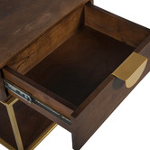 Temple &amp; Webster Priya Mango Wood Bedside Table