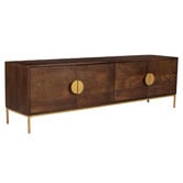 Temple &amp; Webster 180cm Priya Mango Wood Entertainment Unit