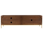 Temple &amp; Webster 180cm Priya Mango Wood Entertainment Unit