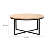 Temple &amp; Webster Boras 80cm Round Coffee Table