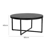 Temple &amp; Webster Boras 80cm Round Coffee Table