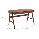 Temple &amp; Webster Walnut Torsby Office Writing Desk