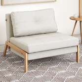 Temple &amp; Webster Brad Upholstered Single Sofa Bed