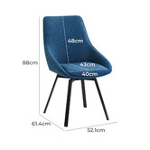 Temple &amp; Webster Nappa Swivel Dining Chairs